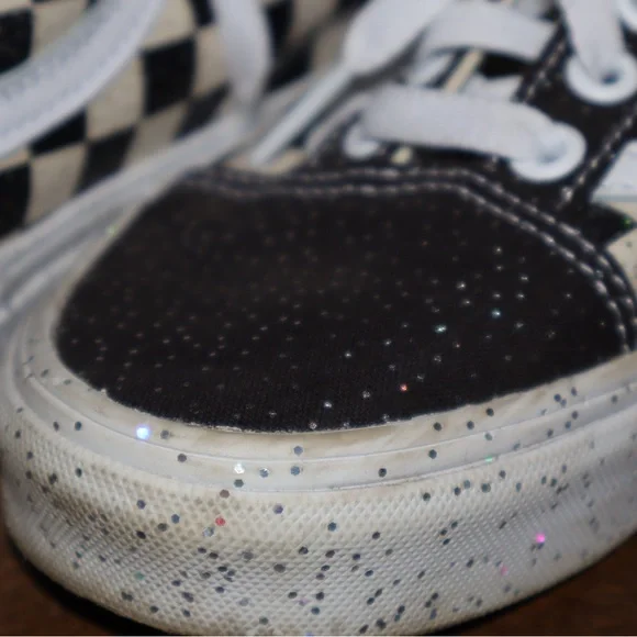 VANS unisex Old Skool Confetti Checkerboard Child Sneakers - Picture 8 of 10